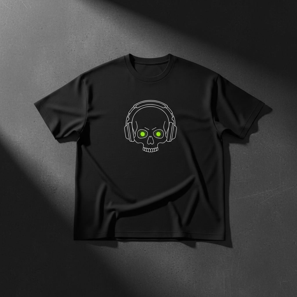 Skull Headphones Tee